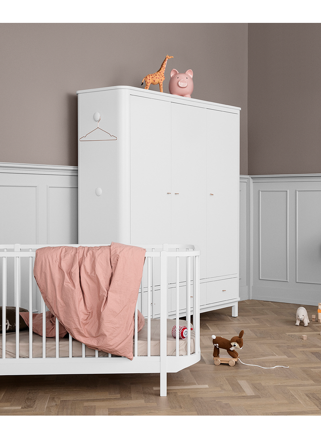 Wardrobe 3 doors, white