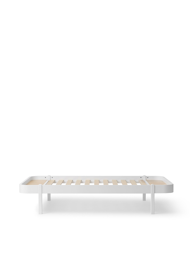 Lounger bed, 120x200 cm, white