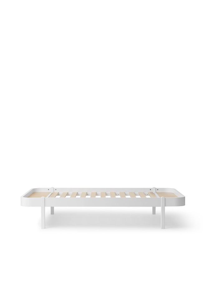 Oliver Furniture - Lounger bed, 120x200 cm, white