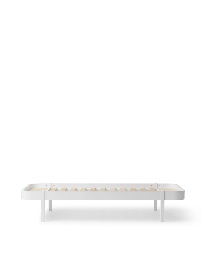Lounger bed, 90x200 cm, white