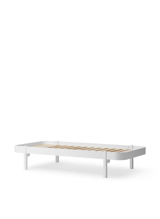 Oliver Furniture - Lounger bed, 90x200 cm, white