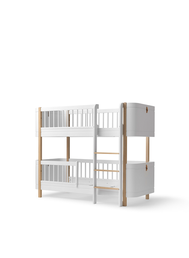 Oliver Furniture - Mini+ low bunk bed white/oak