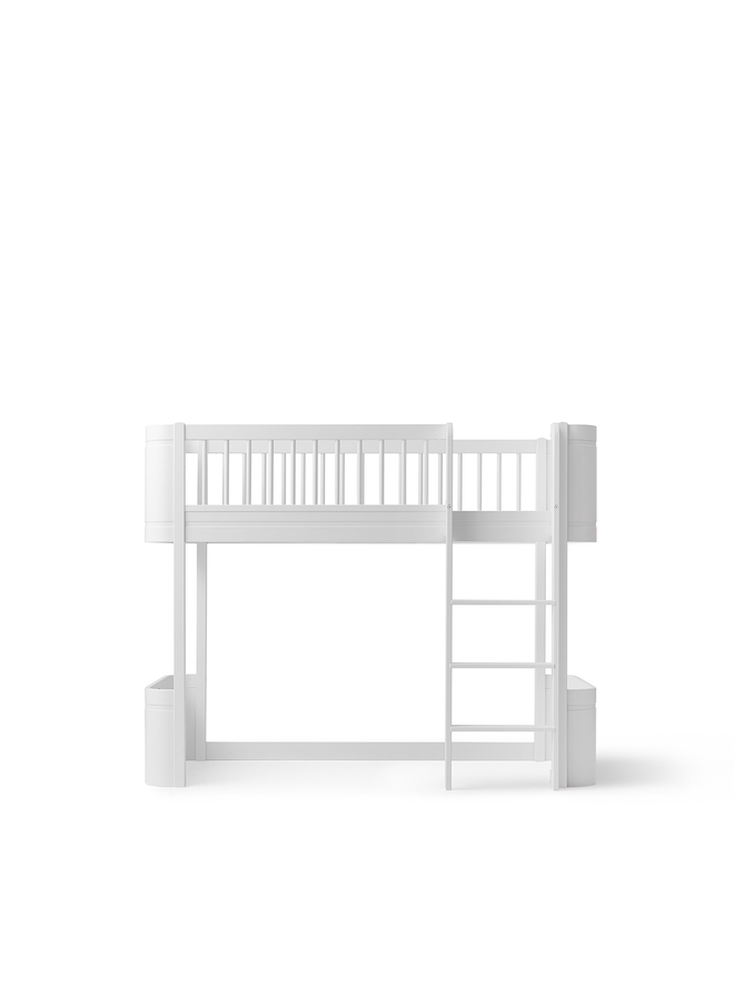 Mini+ low loft bed white