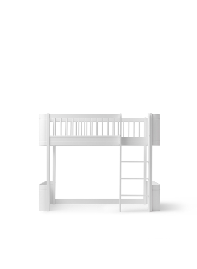 Oliver Furniture - Mini+ low loft bed white