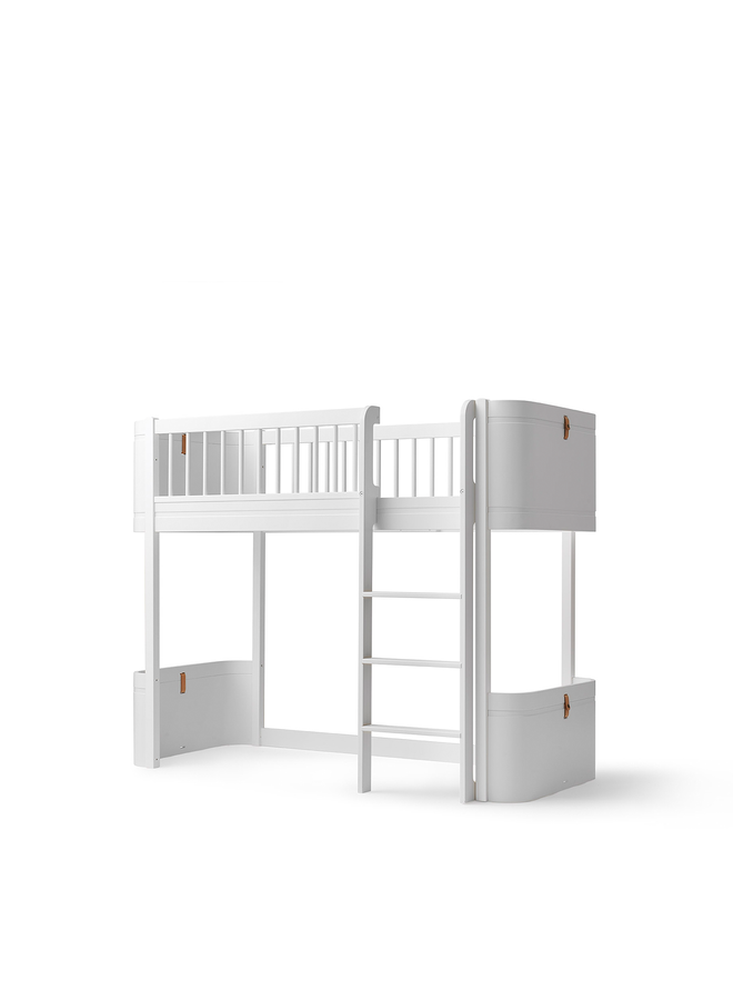 Oliver Furniture - Mini+ low loft bed white