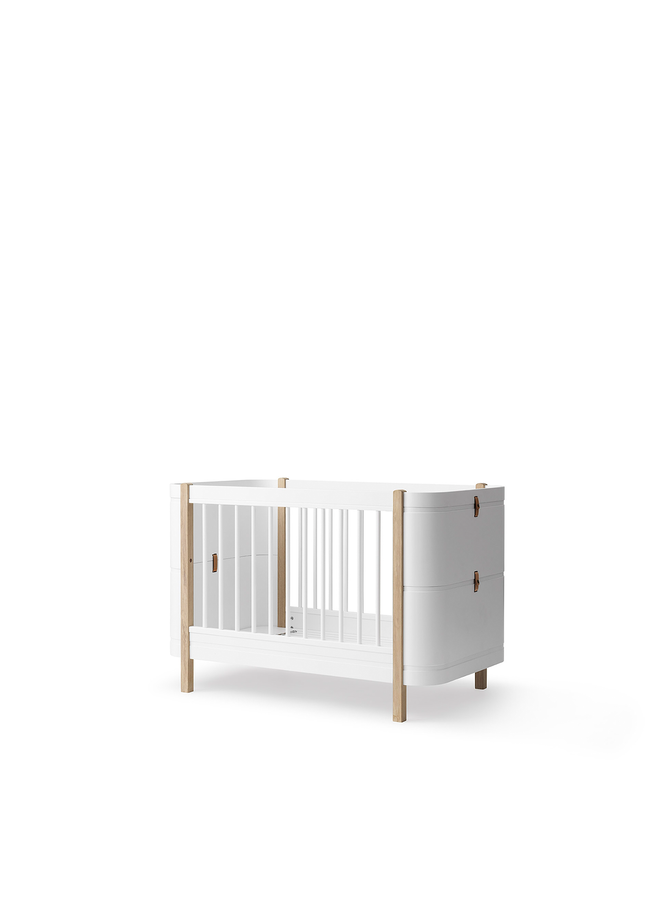 Oliver Furniture - Mini+ cot bed excl. junior kit white/oak