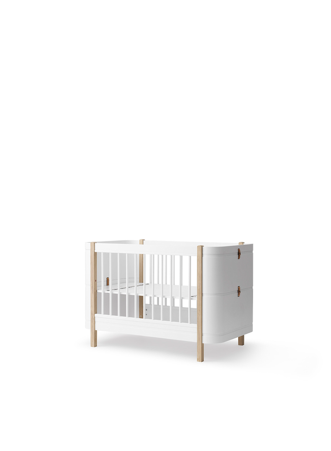 Oliver Furniture - Mini+ cot bed incl. junior kit white/oak