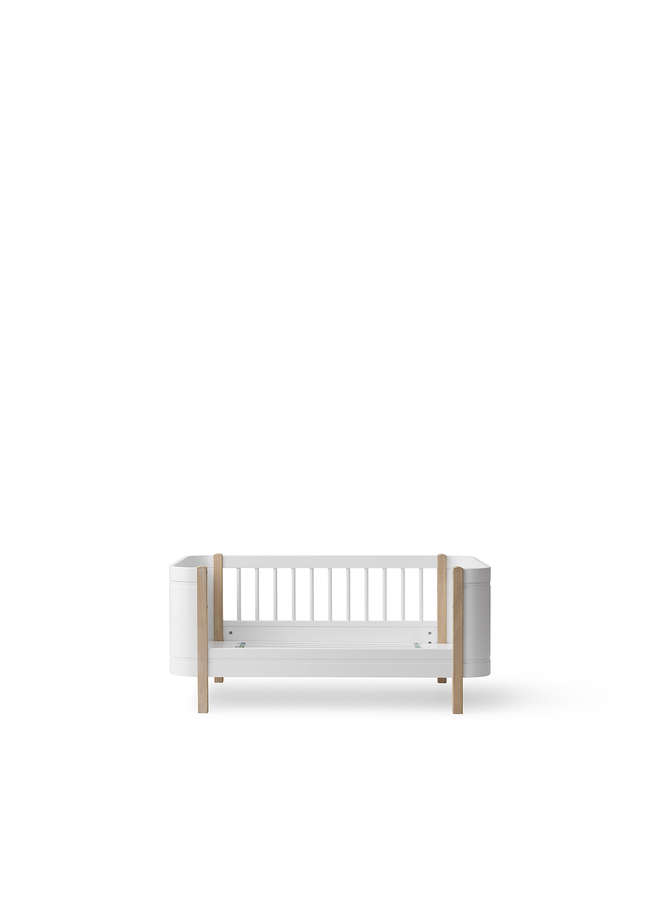 Oliver Furniture - Mini+ cot bed incl. junior kit white/oak