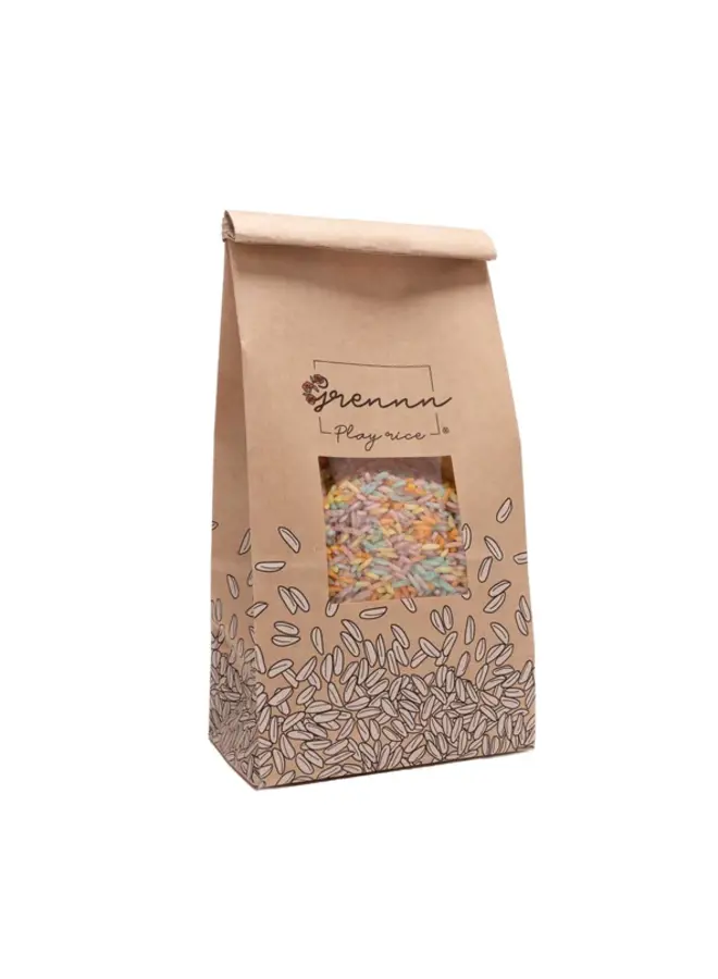 Grennn - Speelrijst - pastel mix 500 gram