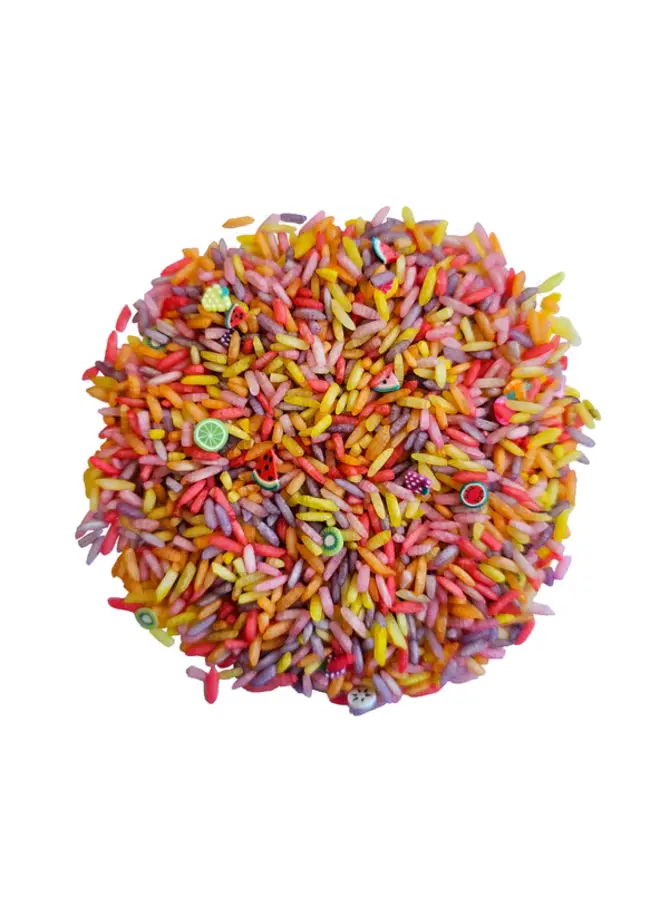 Speelrijst - Fruit mix 500 gram