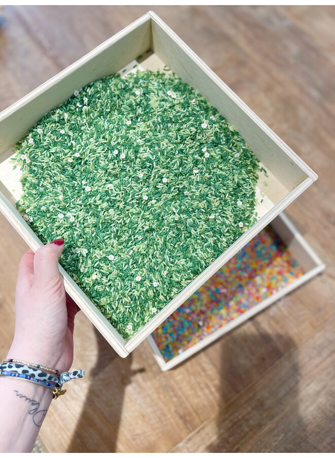 Houten speelbak (25x25x5cm)