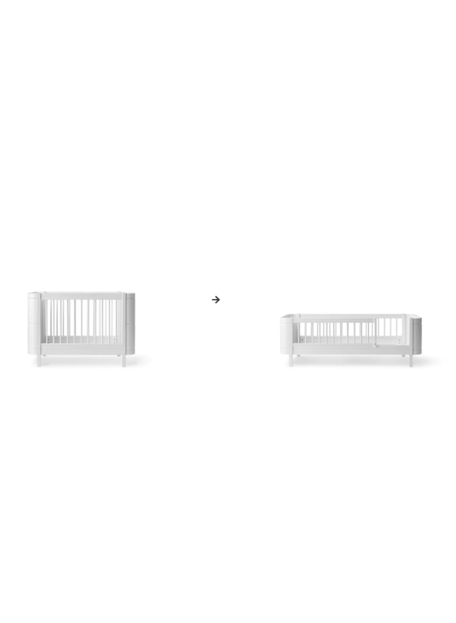 Oliver Furniture - Conversion Kit - Mini+ junior kit (additional parts to Mini+ cot bed) white