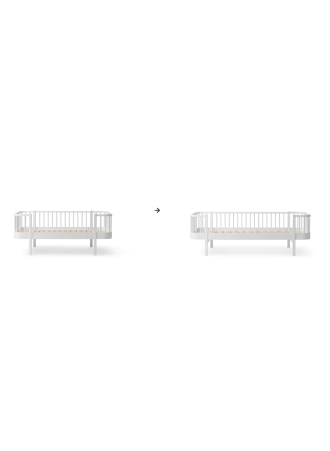 Conversion Kit – Original junior day bed to day bed white