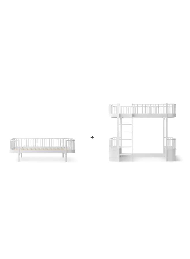 Oliver Furniture - Conversion Kit – Original day bed to loft bed white