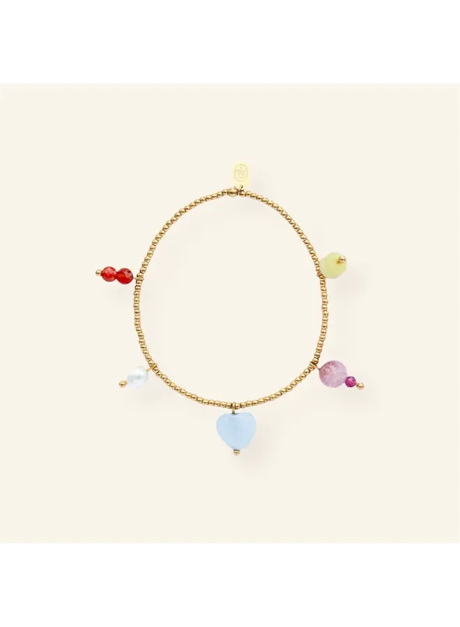 Mable. - Glowing Gems Multicolor Armband