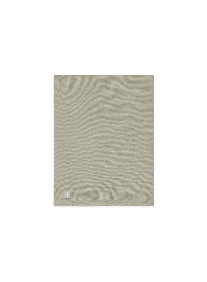 Jollein - Deken Ledikant 100x150cm Basic Knit Olive Green