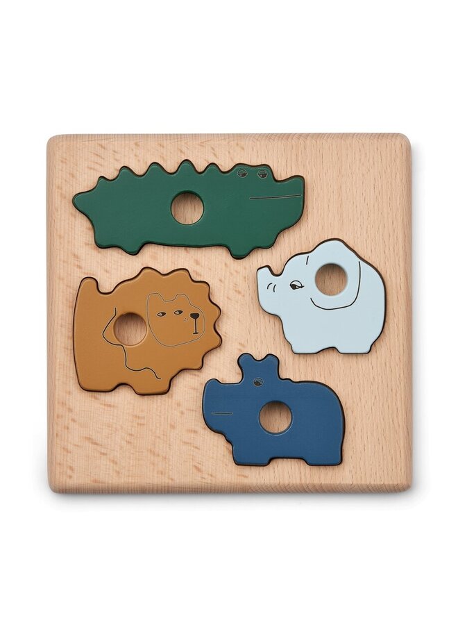 Liewood - Suki puzzle – garden green multi mix