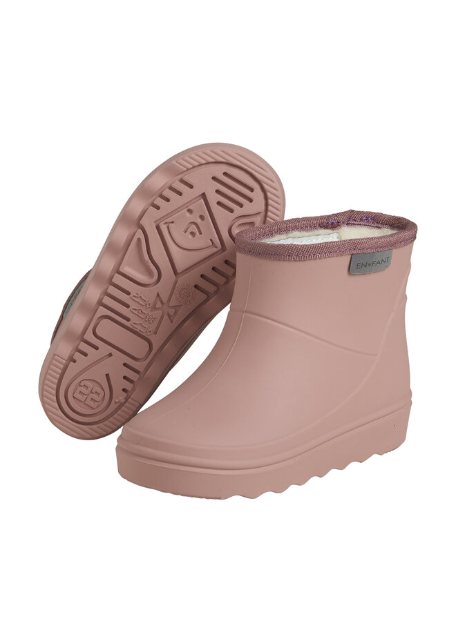 Enfant - Thermo boots short solid – old rose