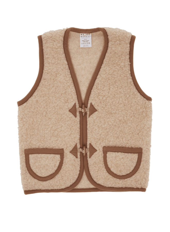 We are woven - Bodywarmer Lichtbruin/caramel