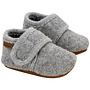 Enfant - Baby wool slippers - grey melange