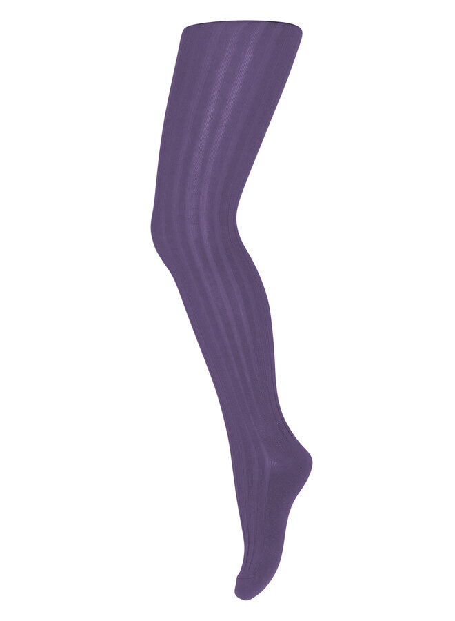 Cotton rib tights – 110 – patrician purple