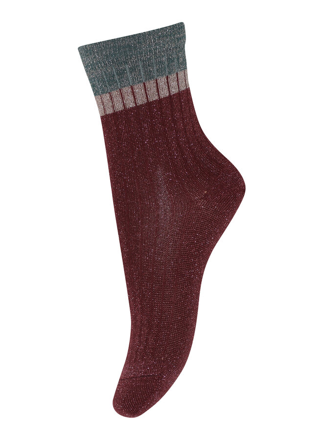 MP Denmark - Norma glitter socks – 69 – lava green