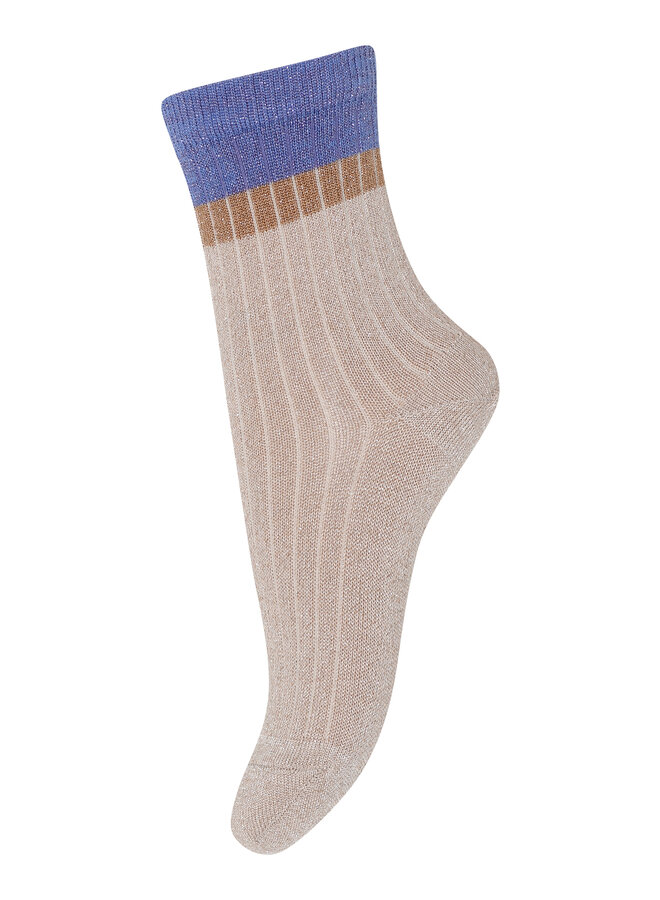 Norma glitter socks – 1027 – aster purple