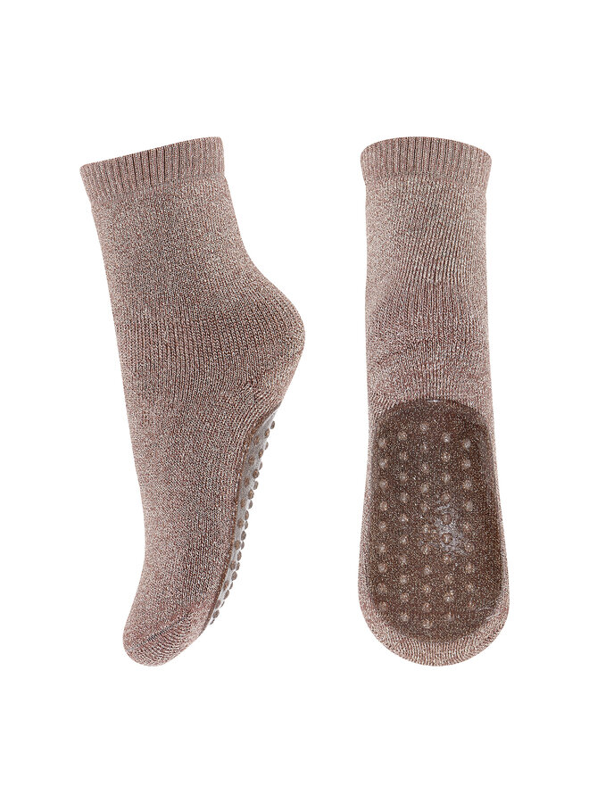 MP Denmark - Celina socks – anti-slip – 76 – brown sienna