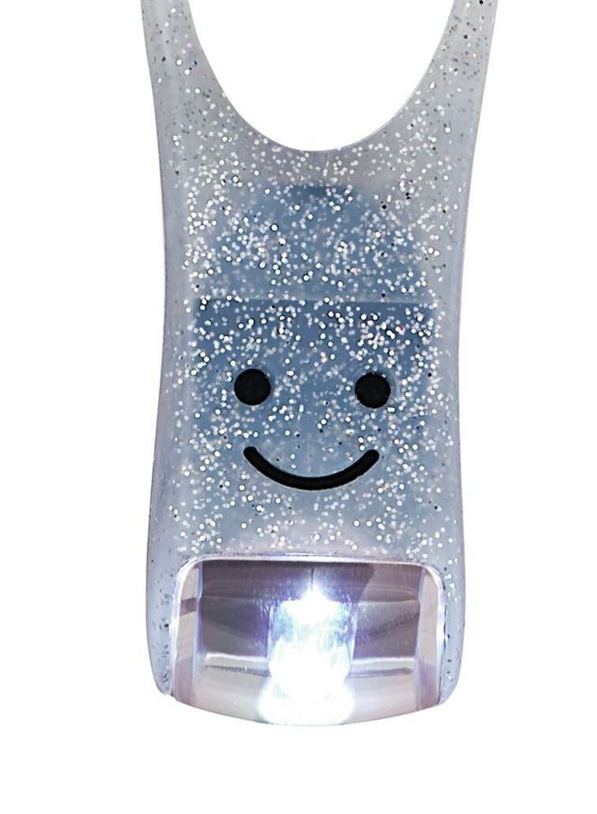 Moses - 26244 - Kinder leeslampje - verstelbaar- zilver glitter
