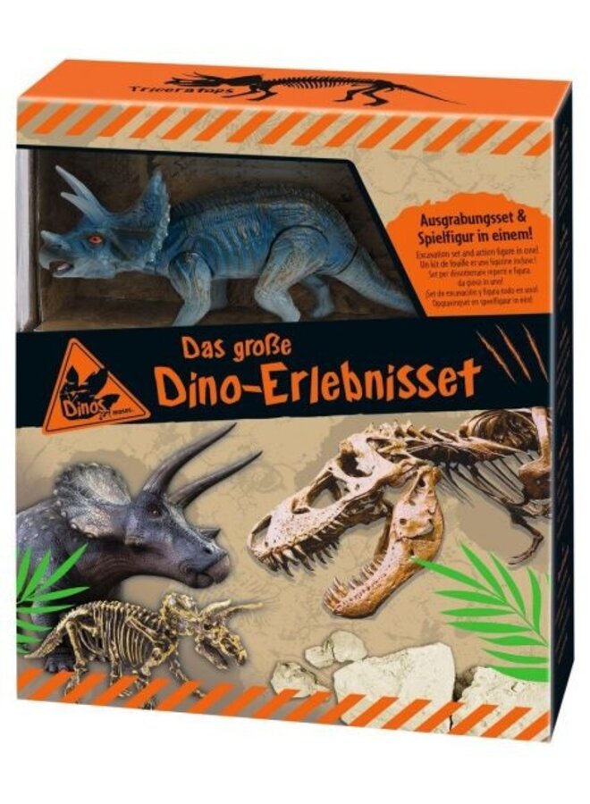 40250 - Dino uithakset met figuur Triceratops