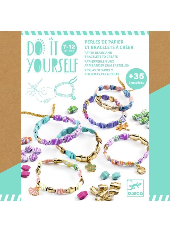 Djeco - Paper beads DIY – Stylish & Golden – DJ07972