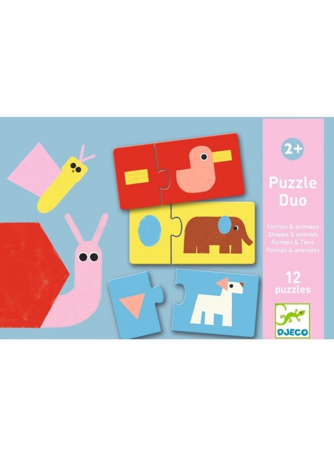 Puzzle Duo – Shapes & Animals – DJ08256