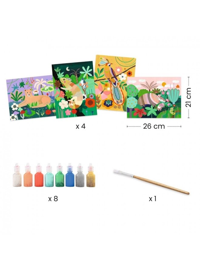 Djeco - Painting set – Tropical forest – DJ08968