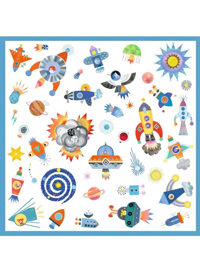 Djeco - Paper stickers – Interstellar – DJ09270