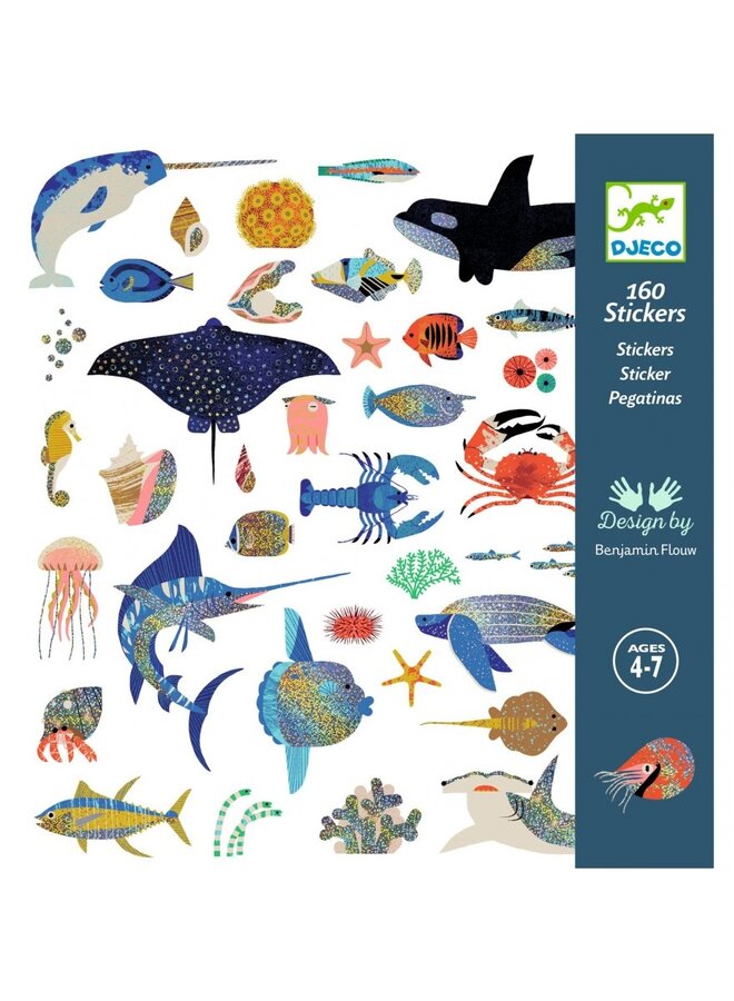 Djeco - Stickers textures – Ocean – DJ09278