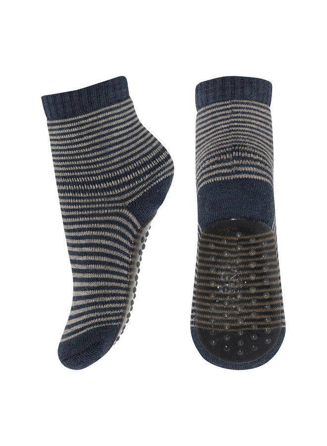 MP Denmark - Vilde socks – anti-slip – dark demin  melange