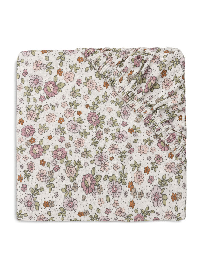 Jollein - Hoeslaken jersey 70x140/75x150cm – retro flowers