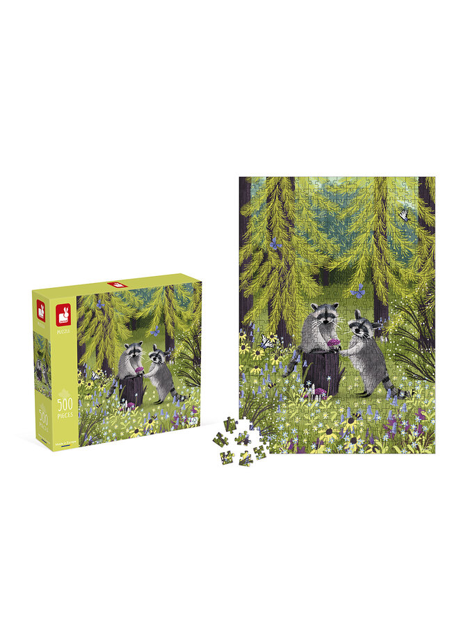 Kidult puzzel – wasberen 500 stukjes