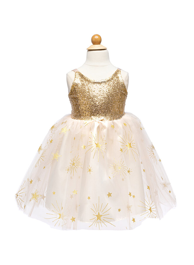 Golden Glam Party Dress  SIZE 7-8
