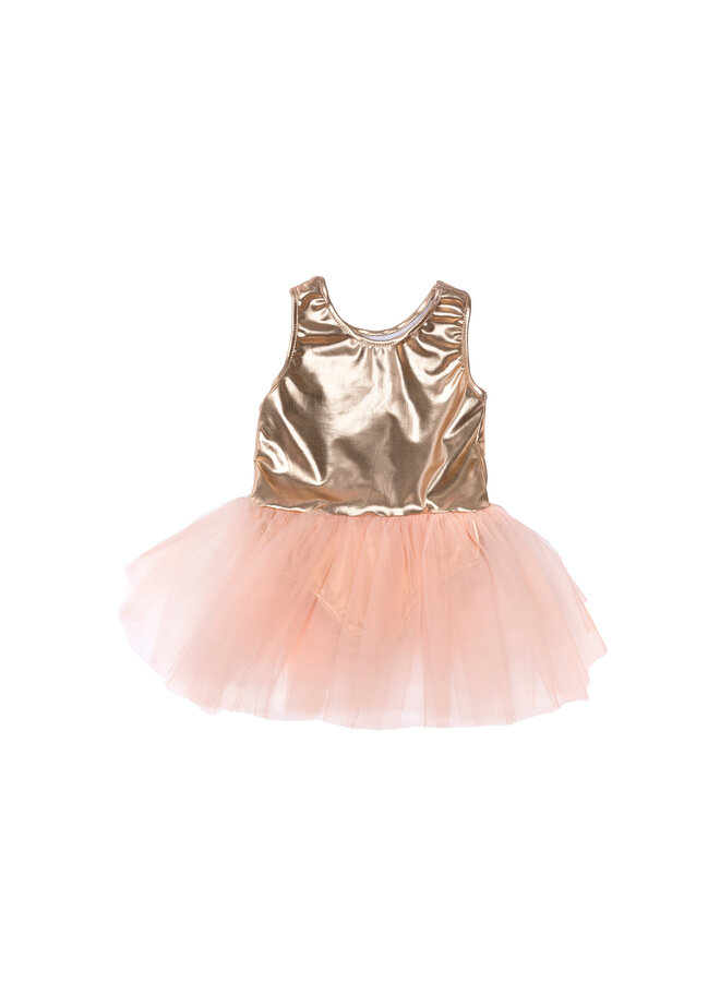 Ballet Tutu Dress Rose Gold SIZE 3-4