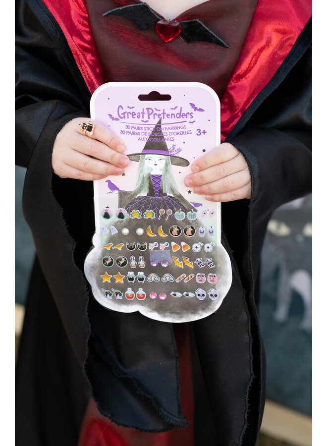 Great Pretenders  - Natasha the Raven Witch Sticker  Earrings (30 pairs)