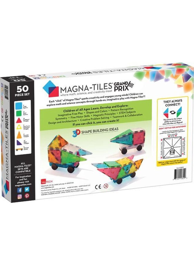 MagnaTiles - GrandPrix - 50 stuks