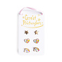 Great Pretenders  - Boutique cheerful studded earrings – 3 pairs
