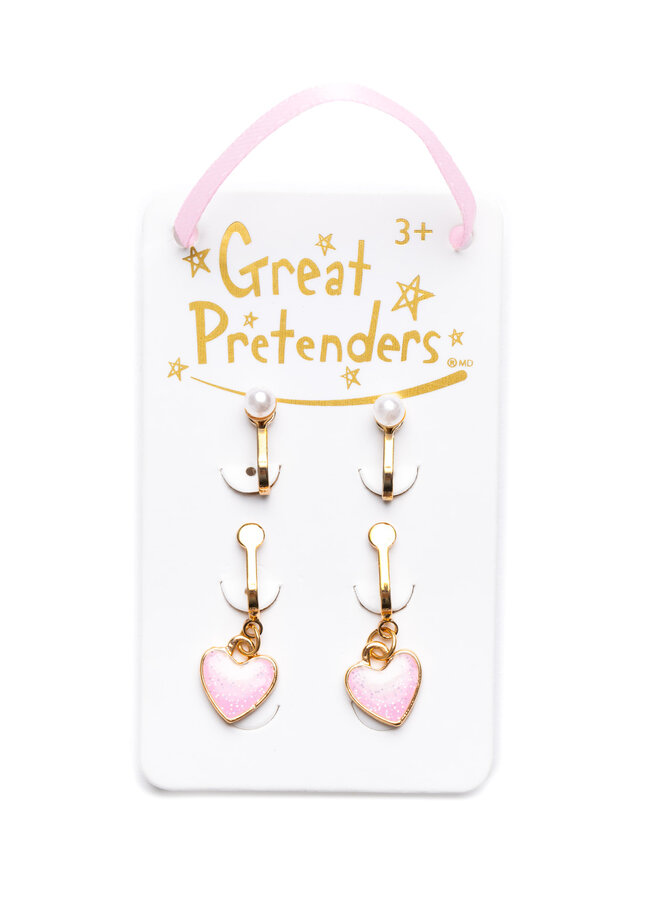 Great Pretenders - Boutique cute & classy clip earrings – 2 pairs