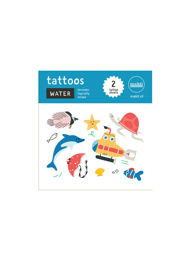 Makii - Tattoo set ‘water’