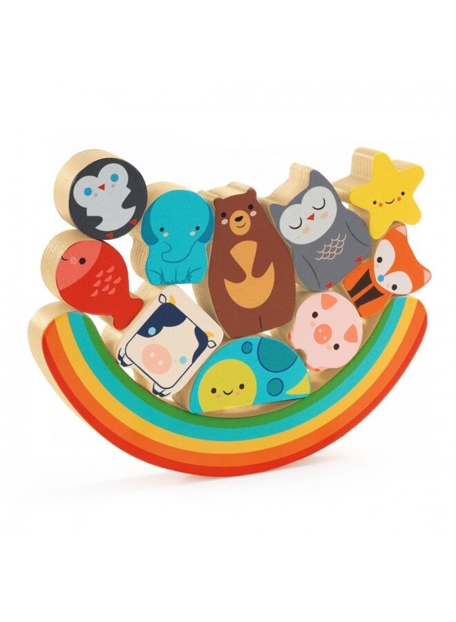 Djeco - Relief puzzle – puzz & boom rainbow – DJ01076