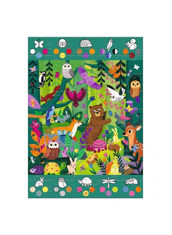 Djeco - Giant puzzle – observation – forest – DJ07149