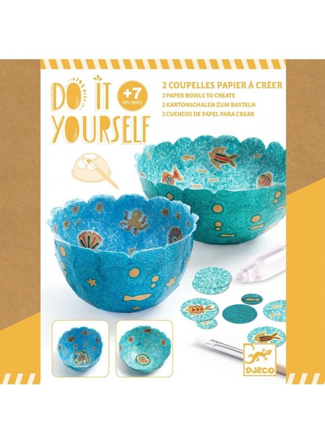 Djeco  - Paper bowls DIY – in the sea – DJ07983