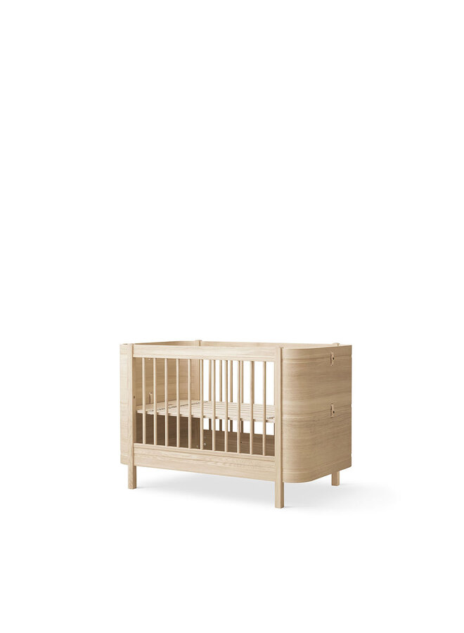 Oliver Furniture - Mini+ cot bed excl. junior kit, oak