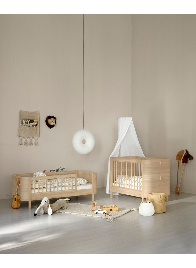 Oliver Furniture - Mini+ cot bed excl. junior kit, oak
